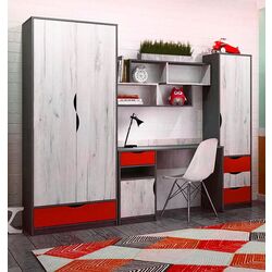 Living pentru copii Yasen Disney 2.45m (Graphite Gray/Craft Oak White/Papaver) Thumb