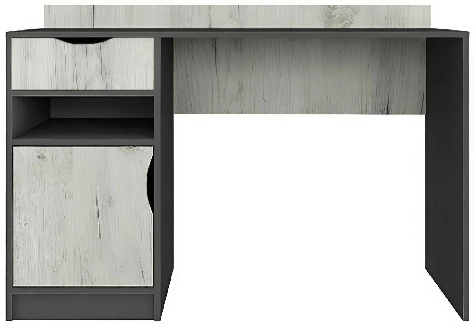 Mobila pentru copii Yasen Disney biblioteca 3D2S/raft/masa de birou/pat 90/penal (Graphite Gray/Craft Oak White)