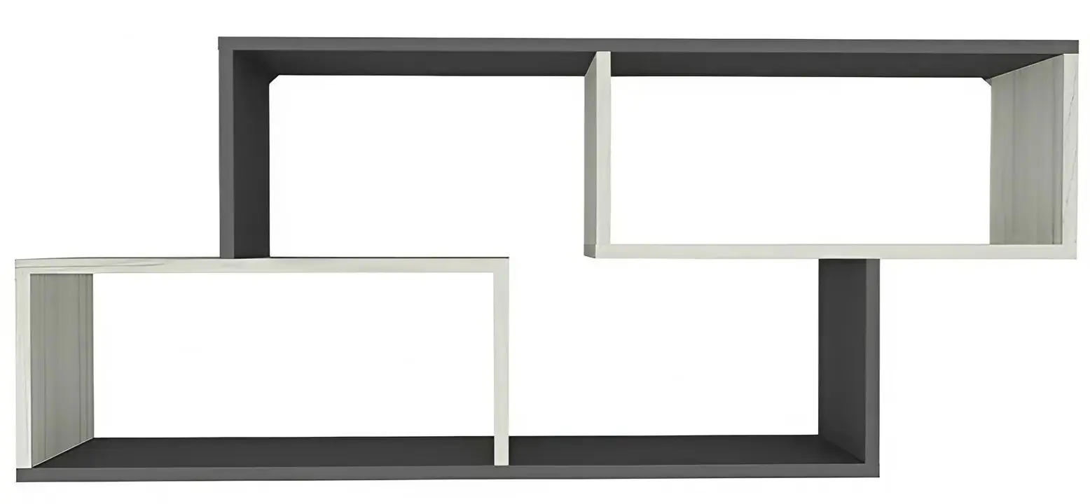 Mobila pentru copii Yasen Disney biblioteca 3D2S/raft/masa de birou/pat 90/penal (Graphite Gray/Craft Oak White)