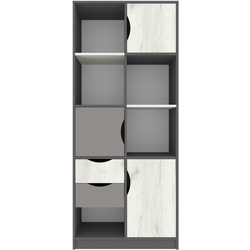 Детская Yasen Дисней книжный шкаф 3Д2Я/полка/письменный стол/кровать 90/пенал (Серый Графит/Дуб Крафт Белый/Kашемир) Thumb