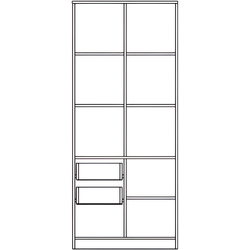 Детская Yasen Дисней книжный шкаф 3Д2Я/полка/письменный стол/кровать 90/пенал (Серый Графит/Дуб Крафт Белый/Kашемир) Thumb