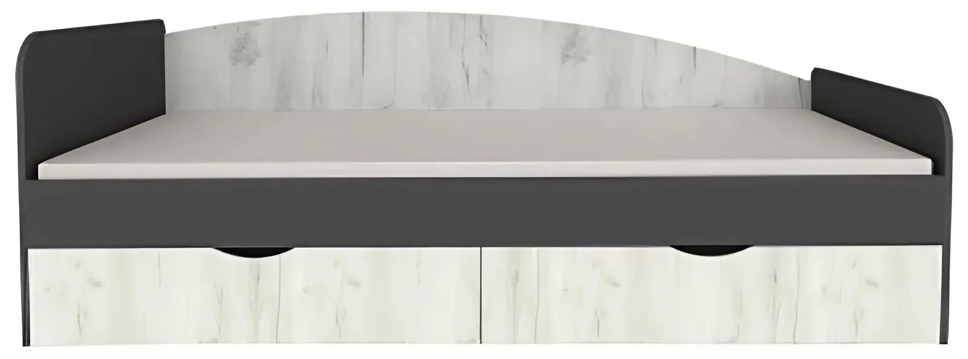 Mobila pentru copii Yasen Disney biblioteca 3D2S/raft/masa de birou/pat 90/penal (Graphite Gray/Craft Oak White)