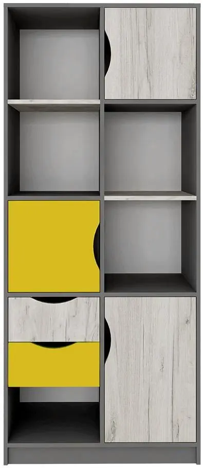 Детская Yasen Дисней (Серый Графит/Дуб Крафт Белый/Солнечное Сияние) - 2