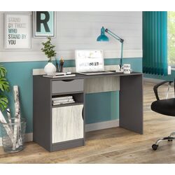 Детская Yasen Дисней Шкаф 3Д2Я1З/письменный стол/кровать/комод 90 (Серый Графит/Дуб Крафт Белый/Kашемир) Thumb