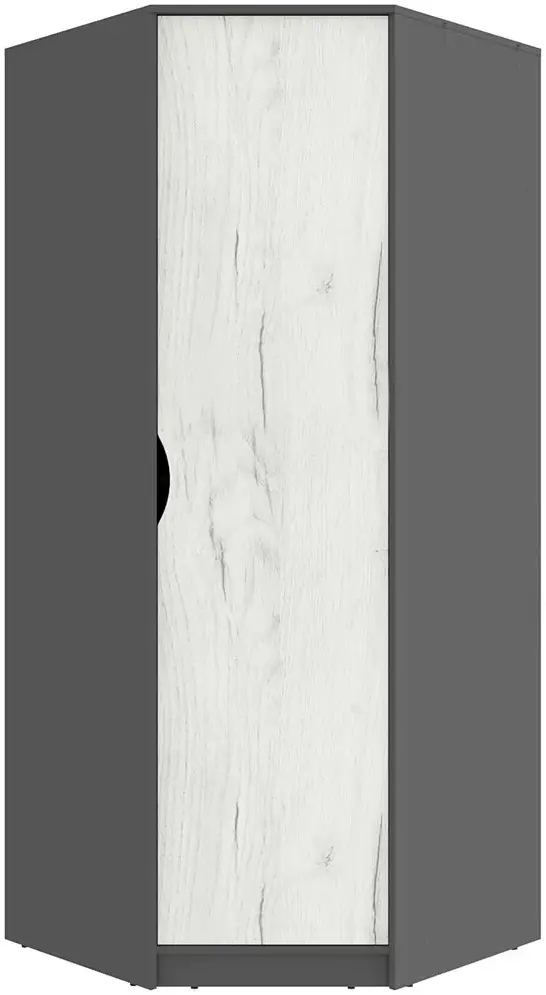 Mobila pentru copii Yasen Disney dulap de colt/etajera de colt/masa de birou/pat 120/penal/noptiera (Graphite Gray/Craft Oak White)