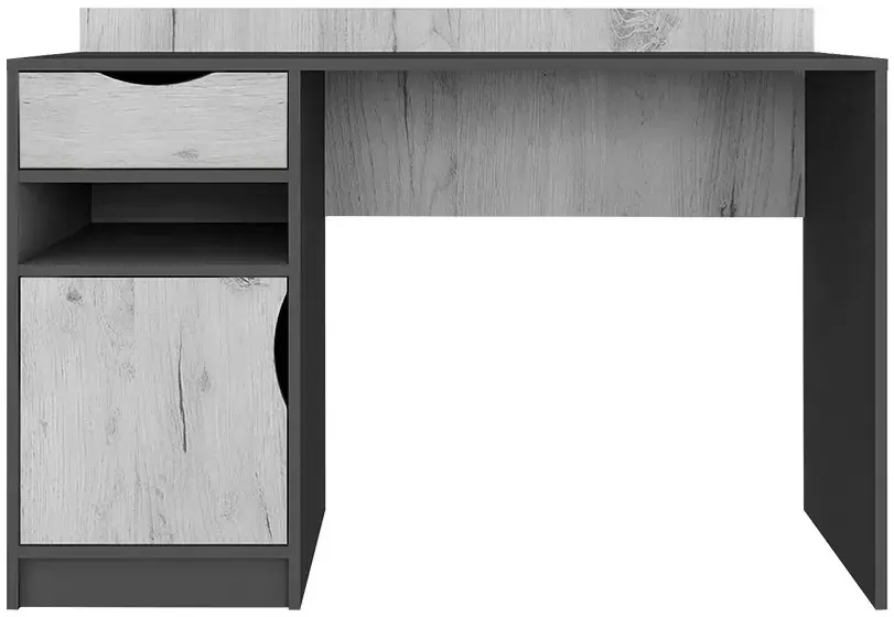 Mobila pentru copii Yasen Disney dulap de colt/etajera de colt/masa de birou/pat 120/penal/noptiera (Graphite Gray/Craft Oak White)