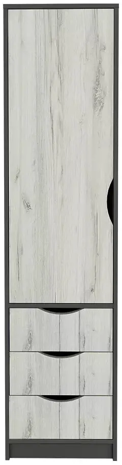 Mobila pentru copii Yasen Disney dulap de colt/etajera de colt/masa de birou/pat 120/penal/noptiera (Graphite Gray/Craft Oak White)