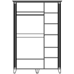 Mobila pentru copii Yasen Skandi 2 90 (White Structural/Bourbon Oak/Orion Oak) Thumb