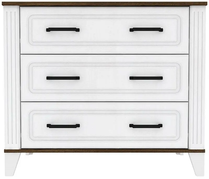 Mobila pentru copii Yasen Skandi 2 90 (White Structural/Bourbon Oak/Orion Oak) - 5