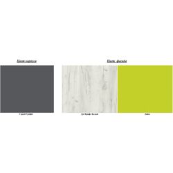 Mobila pentru copii Yasen Disney 2.45х2.04m (Graphite Gray/Craft Oak White/Lime) Thumb