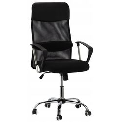 Комплект офисной мебели Akord B16 Left White + Chomik FOT5047 Black Thumb