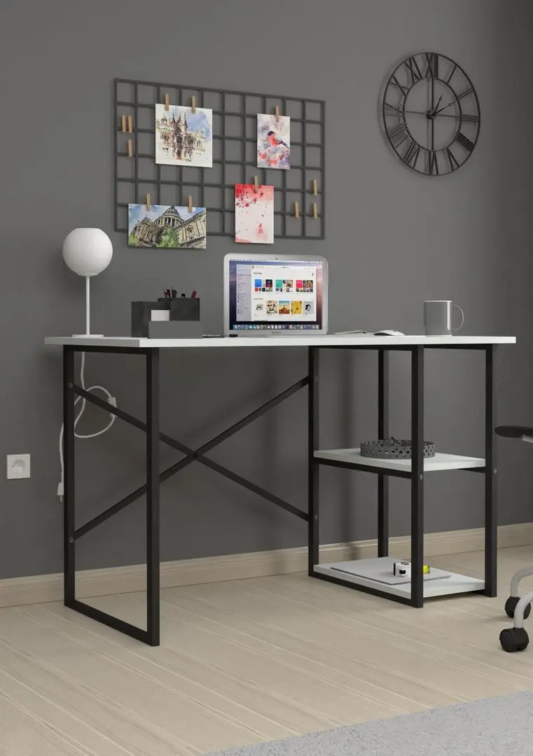 Комплект офисной мебели Fabulous 2 полки/Gotel C4F (White/Black) - 3