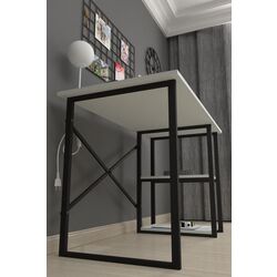 Комплект офисной мебели Fabulous 2 полки/Gotel C4F (White/Black) Thumb