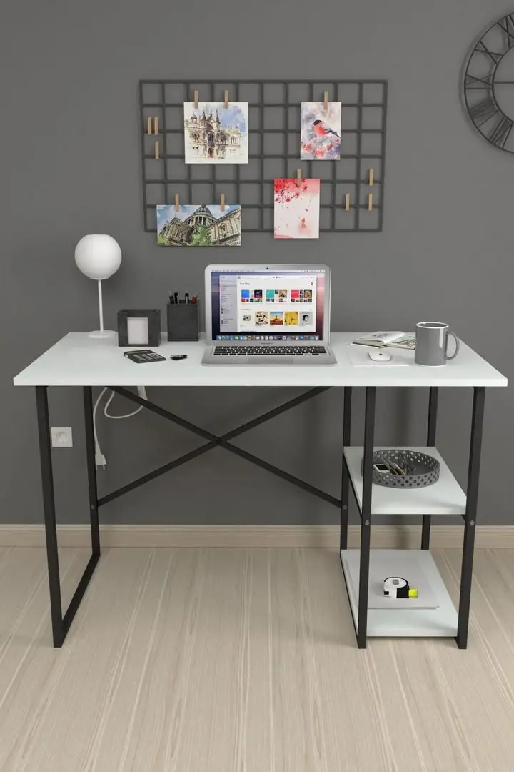 Комплект офисной мебели Fabulous 2 полки/Jumi Smart CM-922983 (White/Black) - 6