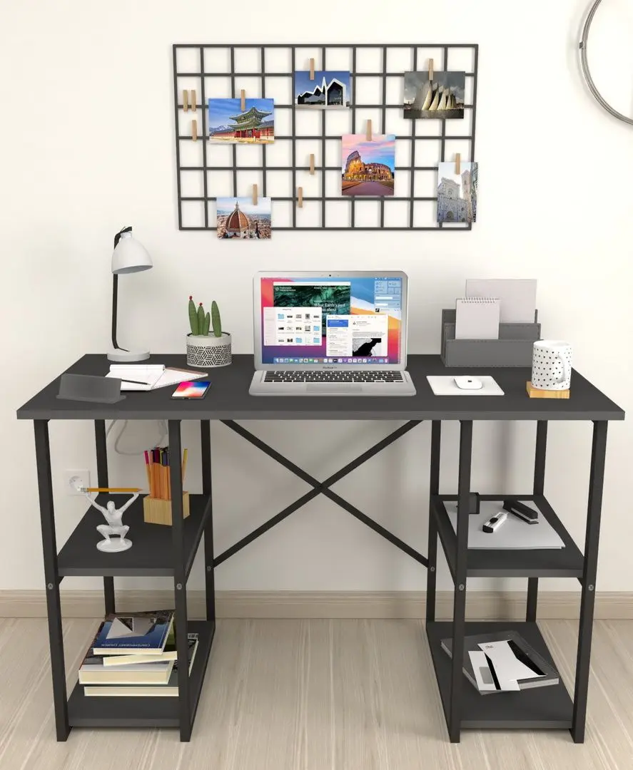 Комплект офисной мебели Fabulous 4 полки/Shelves Metal 5 секции/Gotel C4F (Anthracite/Black) - 10