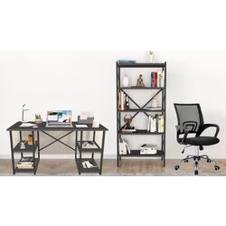 Комплект офисной мебели Fabulous 4 полки/Shelves Metal 5 секции/Gotel C4F (Anthracite/Black)
