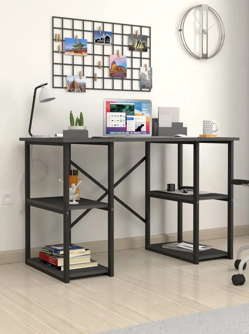 Комплект офисной мебели Fabulous 4 полки/Shelves Metal 5 секции/Gotel C4F (Anthracite/Black) - 8