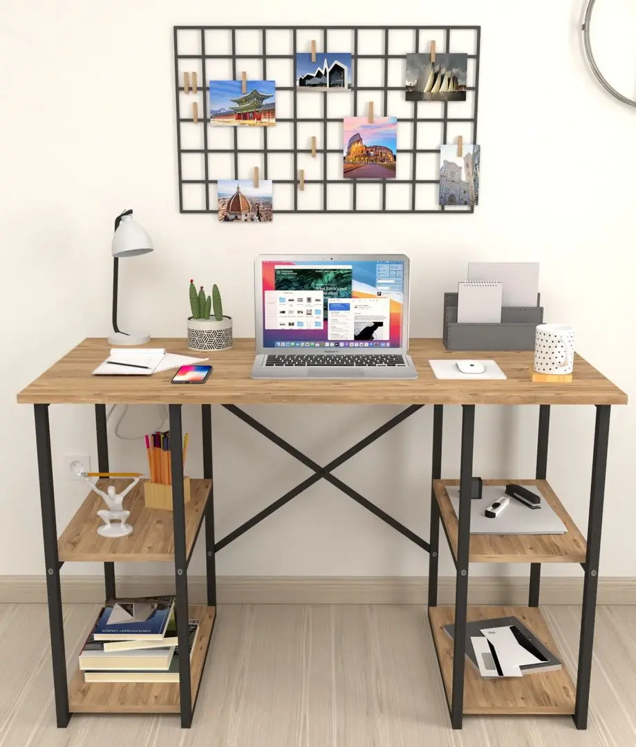 Комплект офисной мебели Fabulous 4 полки/Shelves Metal 5 секции/Gotel C4F (Pine/Black) - 10