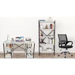 Комплект офисной мебели Fabulous 4 полки/Shelves Metal 5 секции/Gotel C4F (White/Black)