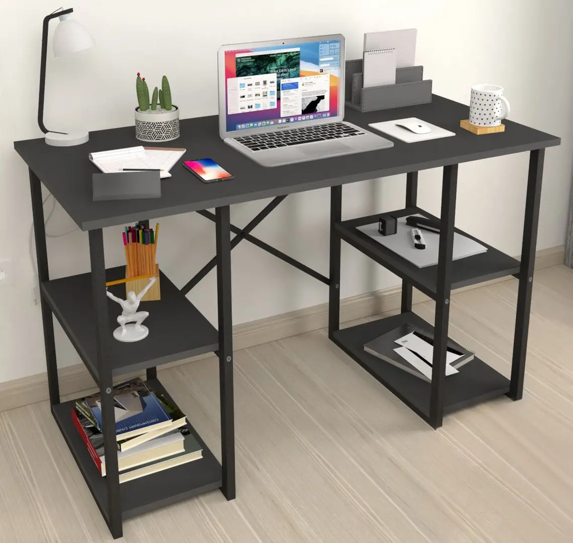 Комплект офисной мебели Fabulous 4 полки/Shelves Metal 5 секции/Jumi Smart CM-922983 (Anthracite/Black) - 4