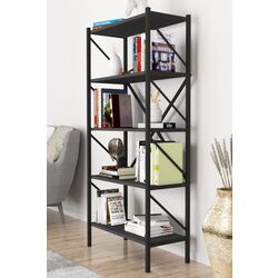 Комплект офисной мебели Fabulous 4 полки/Shelves Metal 5 секции/Jumi Smart CM-922983 (Anthracite/Black) Thumb