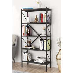 Комплект офисной мебели Fabulous 4 полки/Shelves Metal 5 секции/Jumi Smart CM-922983 (Anthracite/Black) Thumb