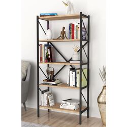 Комплект офисной мебели Fabulous 4 полки/Shelves Metal 5 секции/Jumi Smart CM-922983 (Pine/Black) Thumb