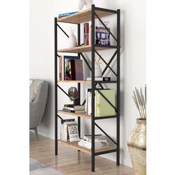 Комплект офисной мебели Fabulous 4 полки/Shelves Metal 5 секции/Jumi Smart CM-922983 (Pine/Black) Thumb