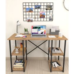 Комплект офисной мебели Fabulous 4 полки/Shelves Metal 5 секции/Jumi Smart CM-922983 (Pine/Black) Thumb