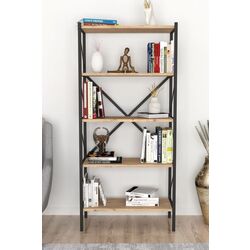 Комплект офисной мебели Fabulous 4 полки/Shelves Metal 5 секции/Jumi Smart CM-922983 (Pine/Black) Thumb