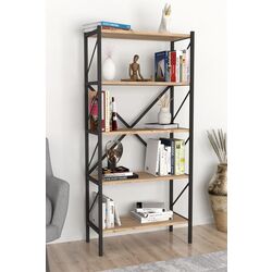 Комплект офисной мебели Fabulous 4 полки/Shelves Metal 5 секции/Jumi Smart CM-922983 (Pine/Black) Thumb