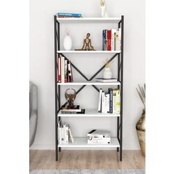 Комплект офисной мебели Fabulous 4 полки/Shelves Metal 5 секции/Jumi Smart CM-922983 (White/Black) Thumb