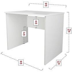 Комплект офисной мебели Fabulous 60x90/Jumi Smart CM-922983 (White/Black) Thumb