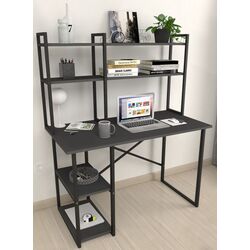 Комплект офисной мебели Fabulous с надставкой/Gotel C4F (Anthracite/Black) Thumb