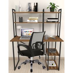 Комплект офисной мебели Fabulous с надставкой/Gotel C4F (Walnut/Black)