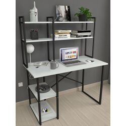 Комплект офисной мебели Fabulous с надставкой/Gotel C4F (White/Black) Thumb