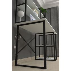 Комплект офисной мебели Fabulous с надставкой/Gotel C4F (White/Black) Thumb