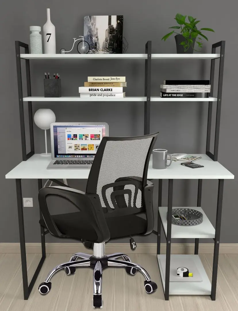 Комплект офисной мебели Fabulous с надставкой/Gotel C4F (White/Black)