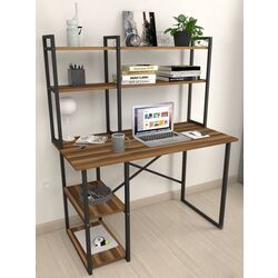 Комплект офисной мебели Fabulous с надставкой/Jumi Smart CM-922983 (Walnut/Black) Thumb