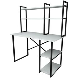 Комплект офисной мебели Fabulous с надставкой/Jumi Smart CM-922983 (White/Black) Thumb