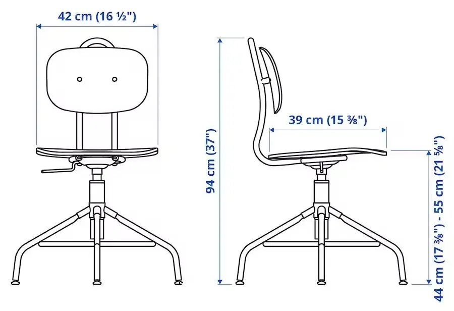 Set de mobila pentru oficiu Ikea Fjällbo/Kullaberg/Gullhult (Negru/Pin)