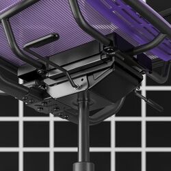 Set de mobila pentru oficiu Ikea Fredde/Styrspel (Negru/Purpuriu) Thumb