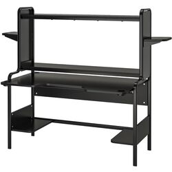 Комплект офисной мебели Ikea Fredde/Styrspel (Черный/Серый) Thumb