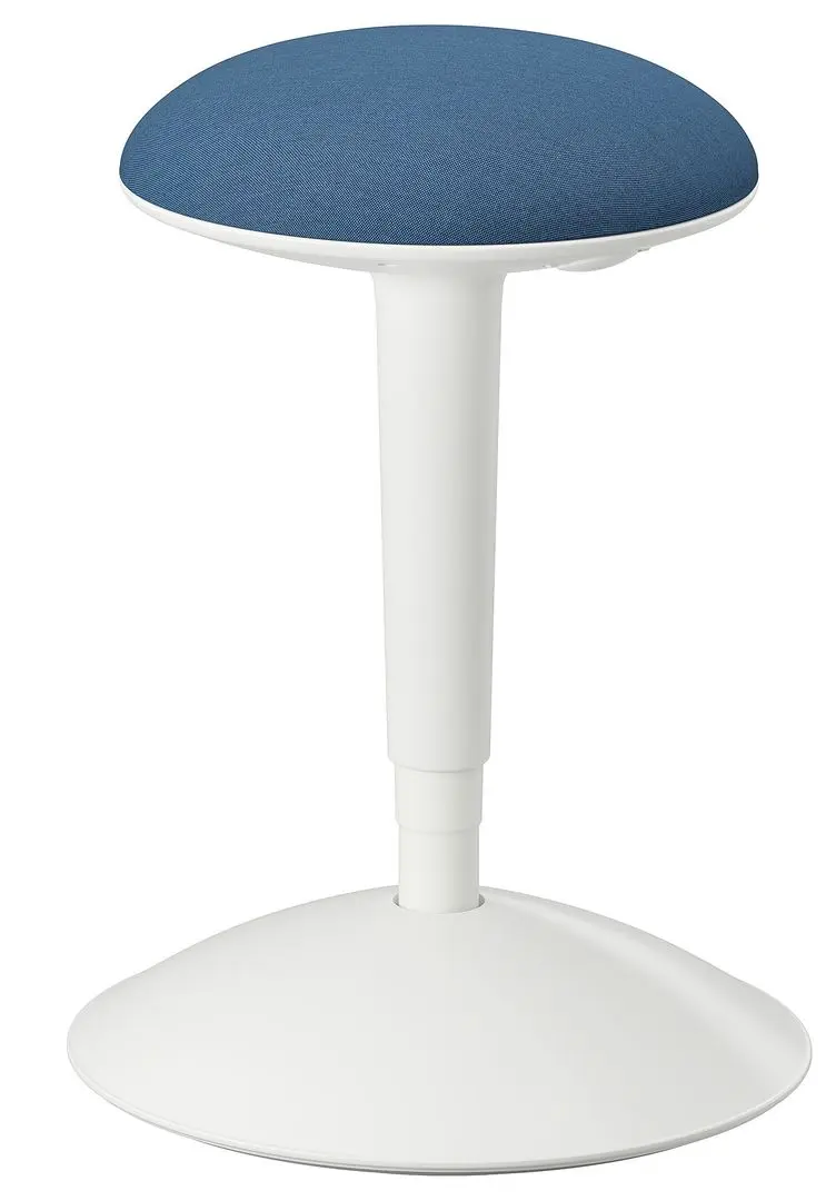 Set de mobila pentru oficiu Ikea Gladhojden/Nilserik (Alb/Albastru Inchis)