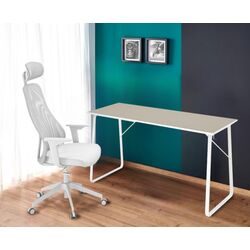 Set de mobila pentru oficiu Ikea Huvudspelare/Matchspel (Bej/Gri)