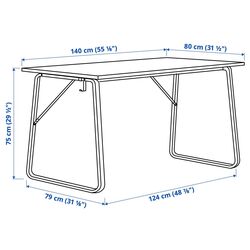 Set de mobila pentru oficiu Ikea Huvudspelare/Matchspel (Bej/Gri) Thumb