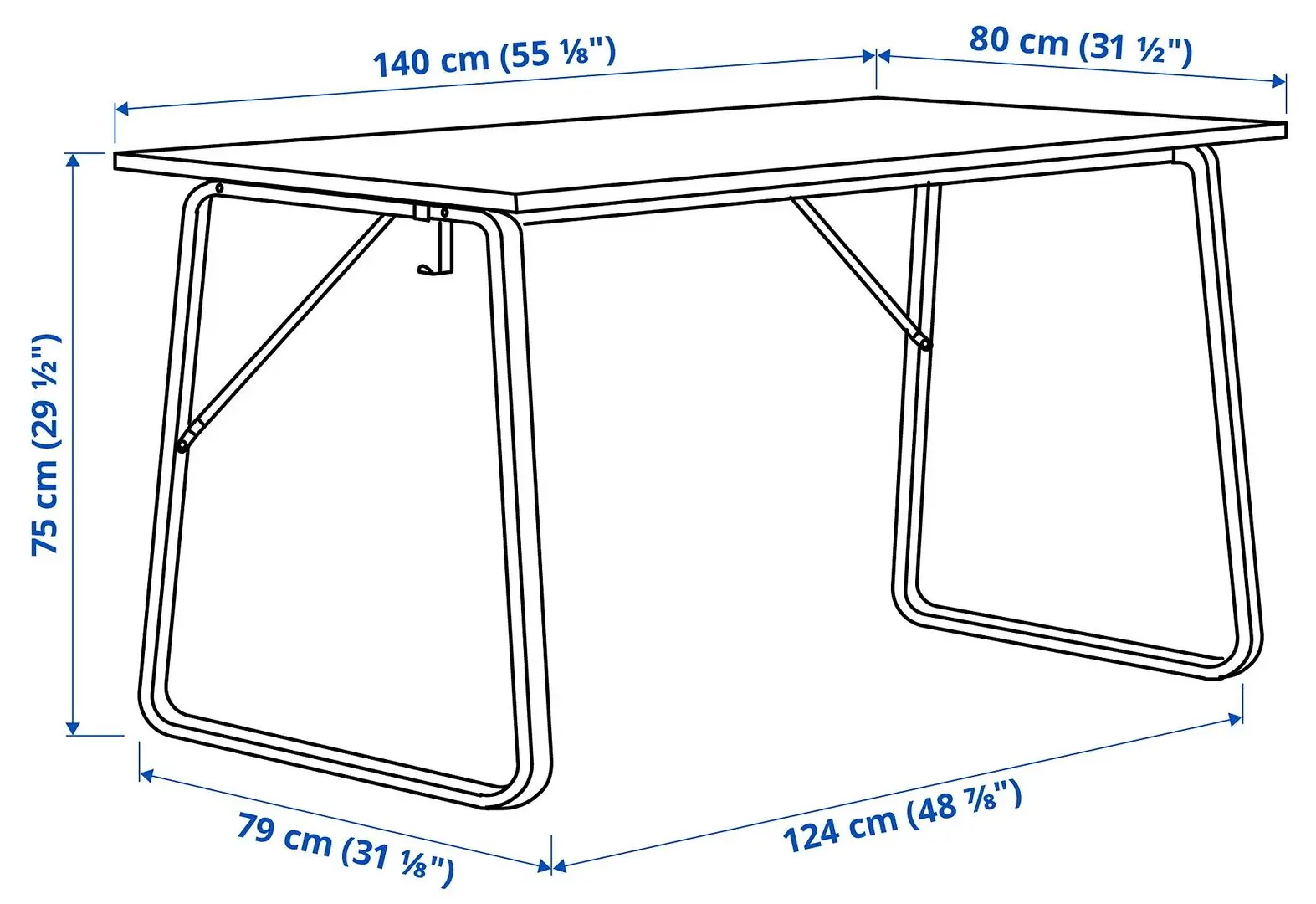 Set de mobila pentru oficiu Ikea Huvudspelare/Matchspel (Bej/Gri)