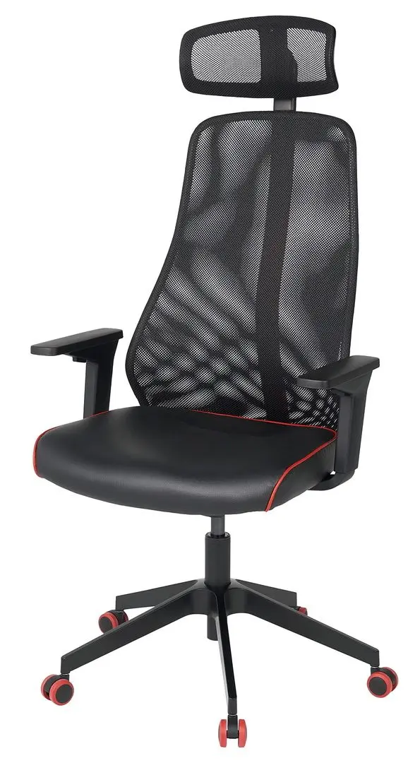 Set de mobila pentru oficiu Ikea Huvudspelare/Matchspel (Negru/Rosu)