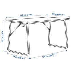 Set de mobila pentru oficiu Ikea Huvudspelare/Matchspel (Negru/Rosu) Thumb