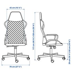 Комплект офисной мебели Ikea Huvudspelare/Utespelare (Бежевый/Серый) Thumb